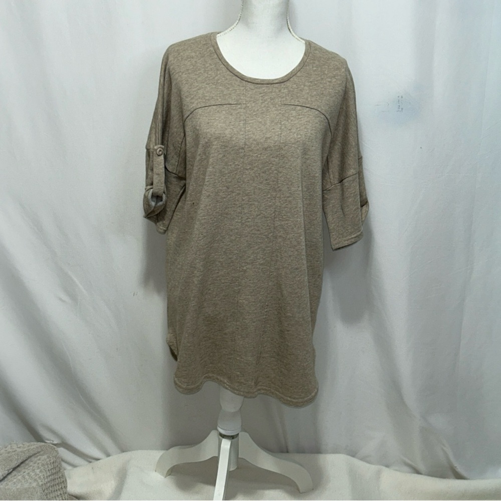 Ya Los‎ Angeles Brown Boxy Tunic Top